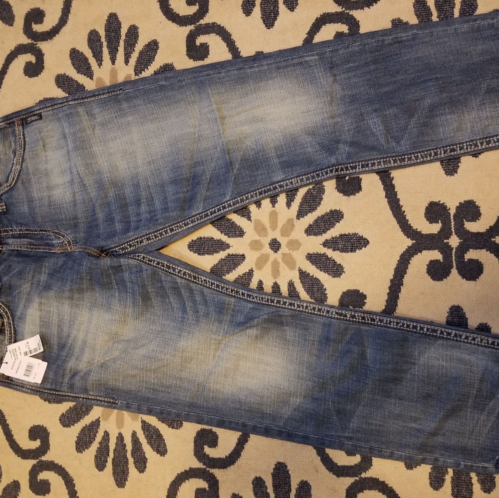 Mens Silver Brand Jeans